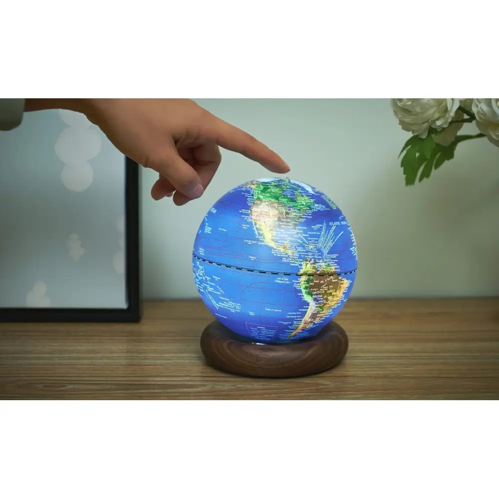 Επιτραπέζιο φωτιστικό Υδρόγειος Atlas Globe Gingko G038M/WT