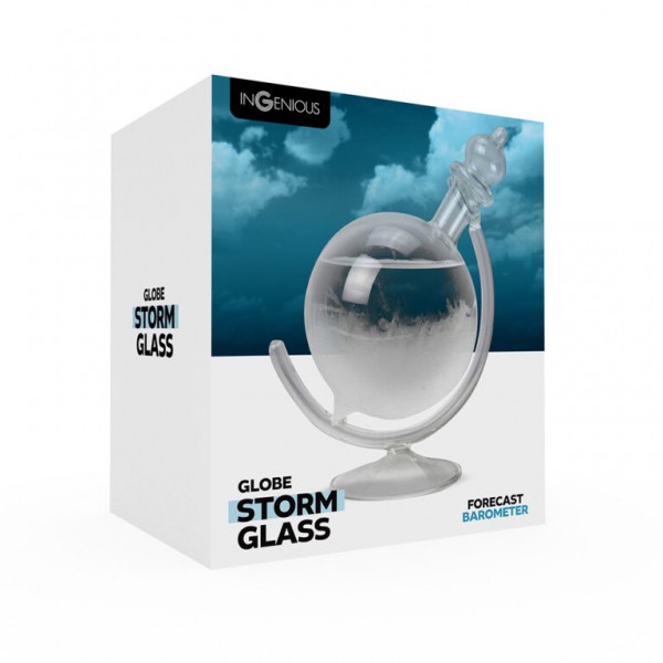 Storm Glass Globe – Διακοσμητικό Βαρόμετρο Γραφείου με Κρυσταλλική Αντίδραση 97190