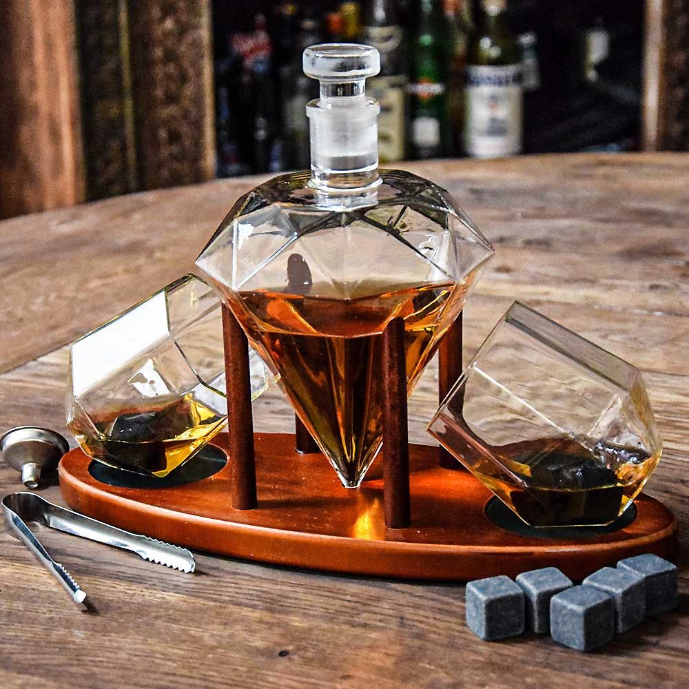 Deluxe Diamond Decanter Set – Σετ Κρυστάλλινης Καράφας MM04977