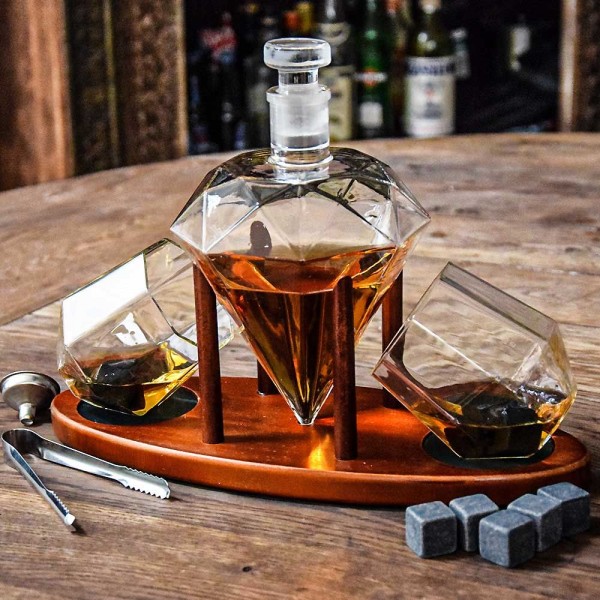Deluxe Diamond Decanter Set – Σετ Κρυστάλλινης Καράφας MM04977
