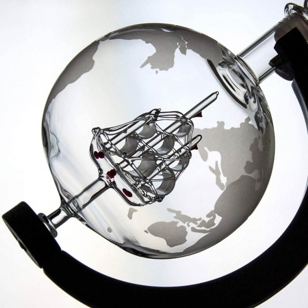Globe Decanter Set – Μοναδικό Σετ Καράφας και Ποτηριών με Υφή Υδρογείου MM04520