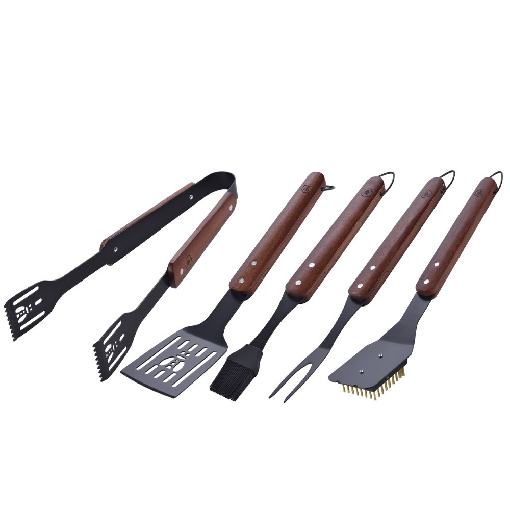 Σετ μπάρμπεκιου LAGUIOLE Black Series 5 τεμαχίων με λαβή από καουτσούκ 40268154