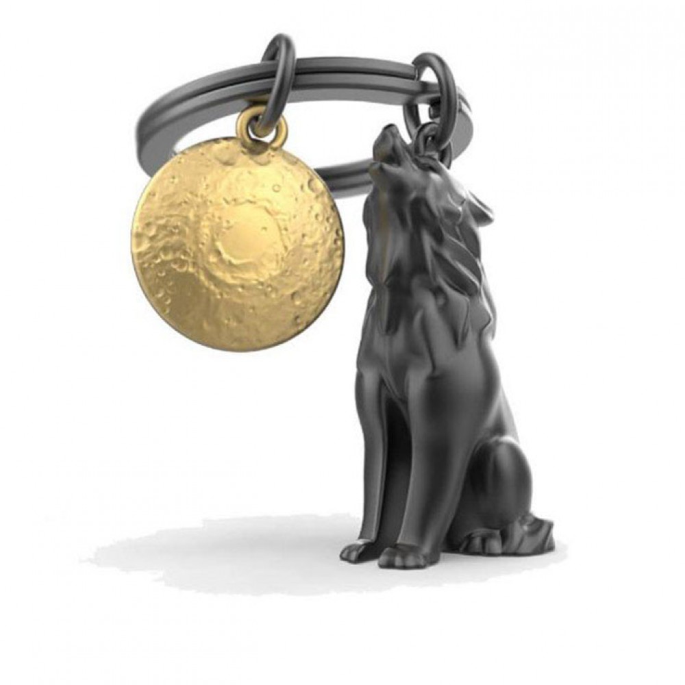 Μπρελόκ Metalmorphose Wolf with moon MTM165-01