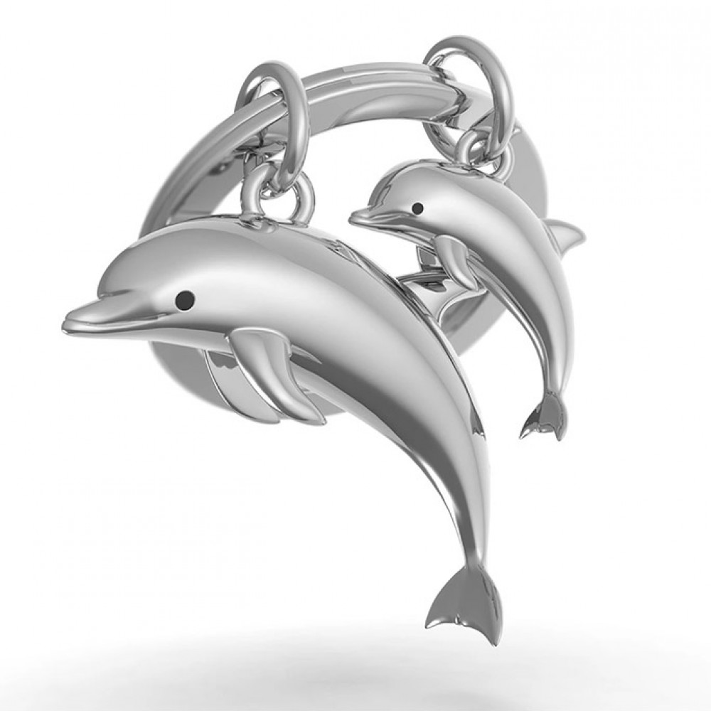 Μπρελόκ Metalmorphose  DOLPHIN & BABY DOLPHIN MTM145-06