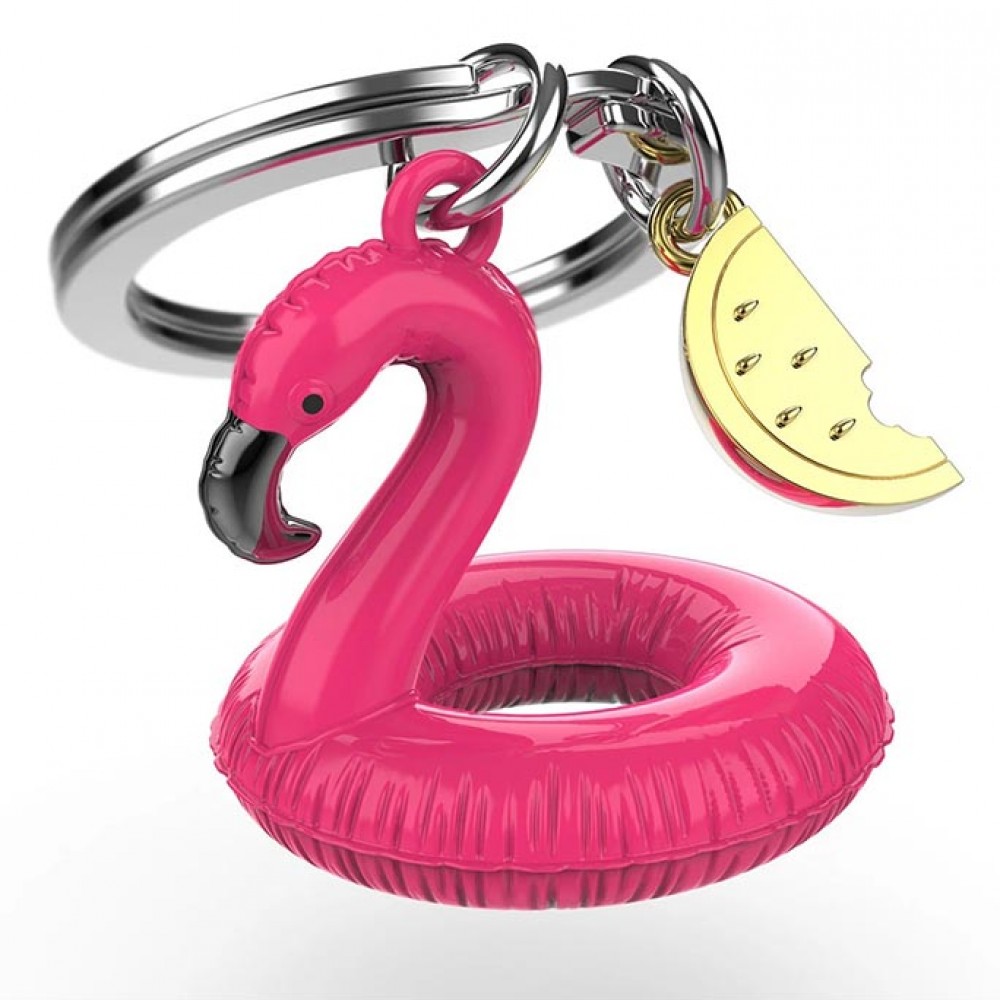 Μπρελόκ Metalmorphose ΣΩΣΙΒΙΟ ΦΛΑΜΙΝΓΚΟ/FLAMINGO ΜΕ ΣΩΣΙΒΙΟ ΚΑΙ ΦΕΤΑ ΚΑΡΠΟΥΖΙ MTM161-01
