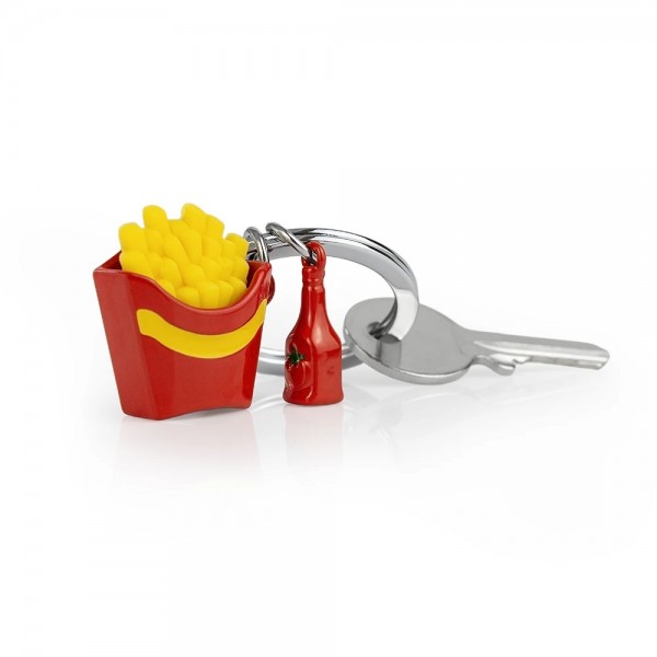 Μπρελόκ Metalmorphose "French Fries with Ketchup Bottle " MTM336-01