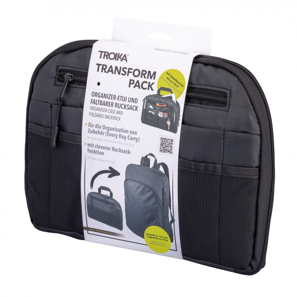 Θήκη οργάνωσης Troiika "TRANSFORM PACK" RUC05/BK