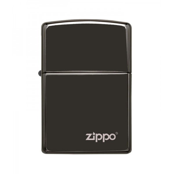 Zippo 24756ZL Classic High Polish Black Zippo Logo