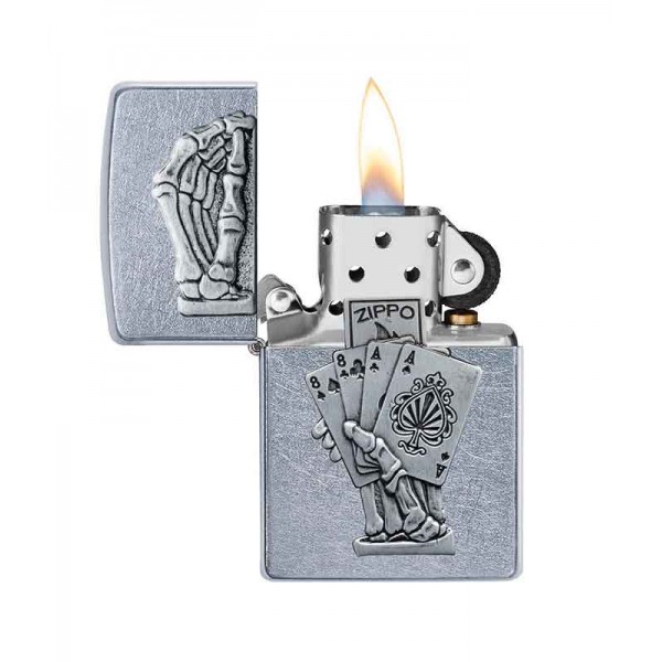 Zippo Dead Mans Hand Emblem Design 49536