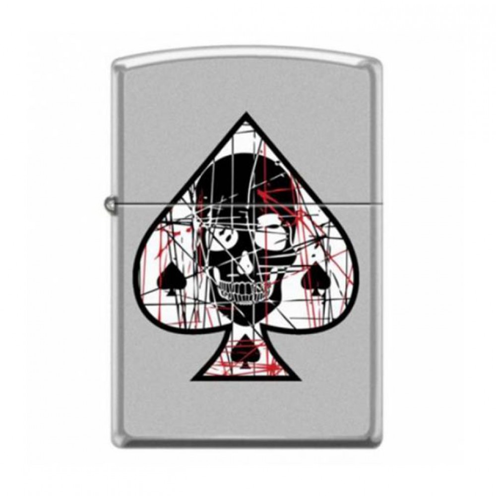 Zippo 205 Ace Of Spades Skull Design