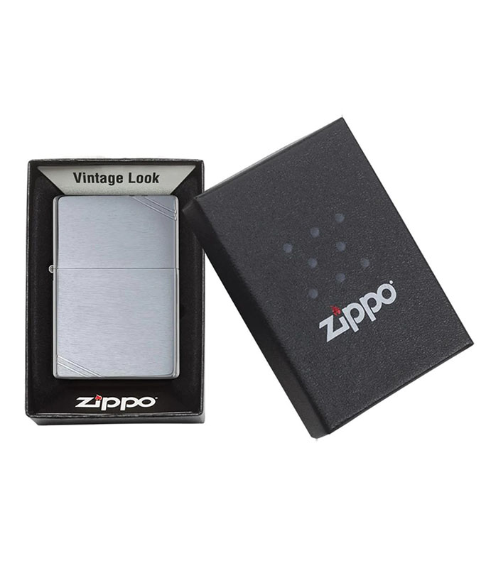 Zippo 230 Vintage BR Fin Chrome Αναπτήρες Zippo