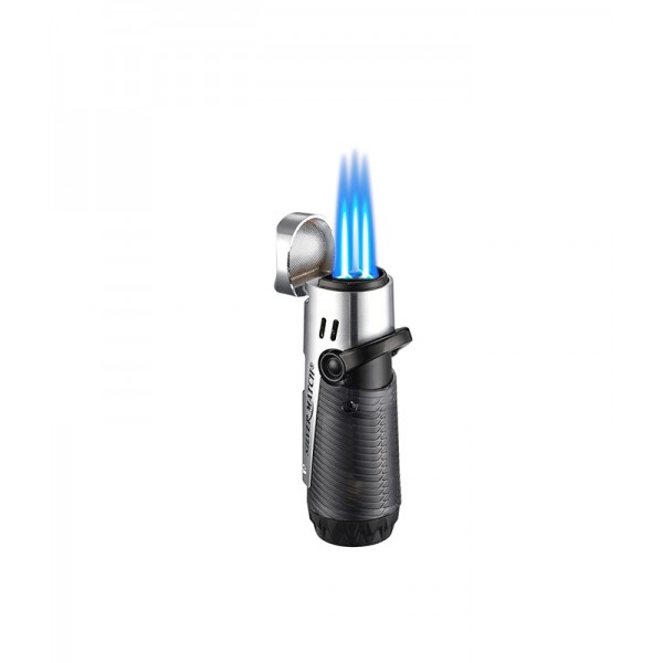 Αναπτήρας Silver Match Triple Jetflame Ασημί 40674379SI