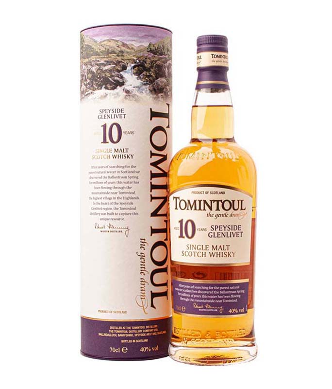Tomintoul 10 Year Old Scotch Whiskey