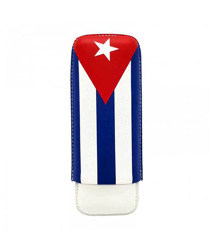 Δερμάτινη Πουροθήκη 2 πούρων Cuban Flag  4071 Πουροθήκες
